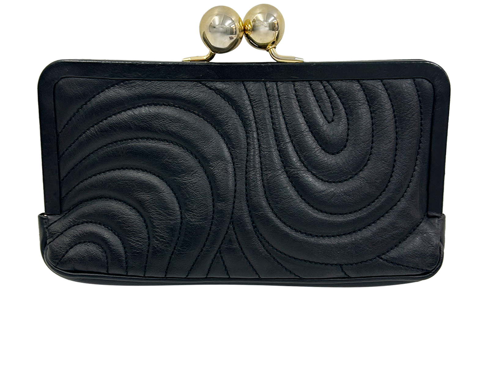 Cartera De Mano, 60&euro;, Bolso, Negro, Animal - Piel, Vista trasera